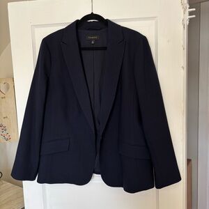 Talbots Navy Wool Blend Blazer
